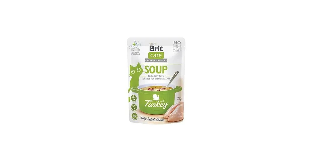 Nízká Cena Brit Care Cat Soup with Turkey 75g