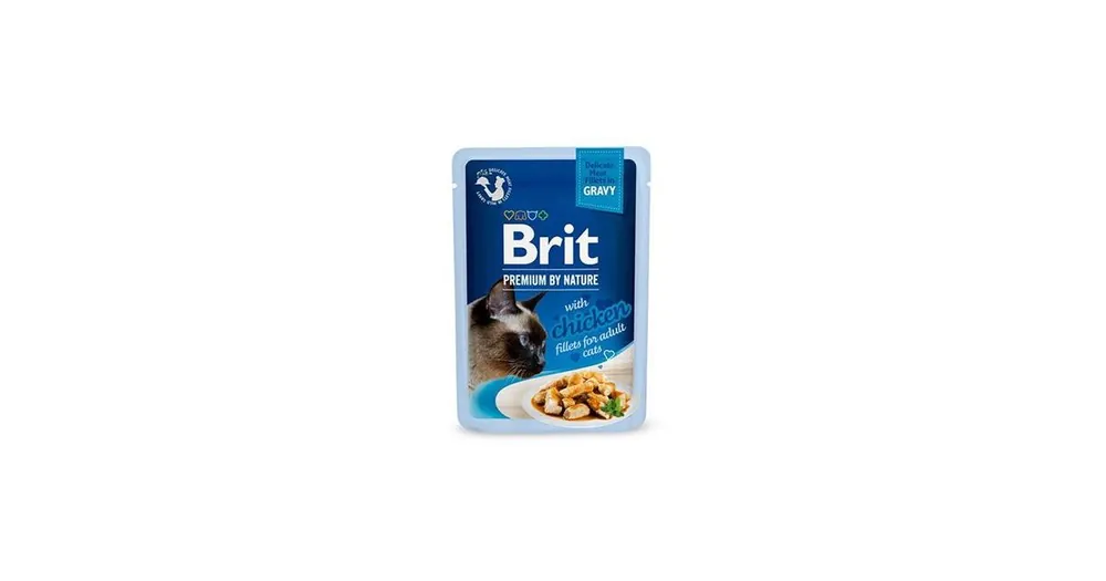 Brit Premium Cat D Fillets in Gravy with Chicken 85g Dokud Zásoby Vydrží