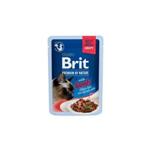 Brit Premium Cat D Fillets Gravy Lamb Sterilised 85g Finální Výprodej