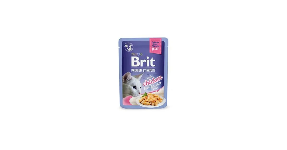 Brit Premium Cat D Fillets in Jelly with Chicken 85g Ihned K Objednání