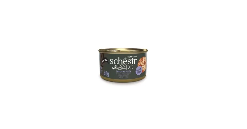 Schesir Cat konz. After Dark Wholefood kuře/kachna 80g Cenově Výhodný