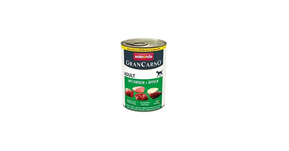 Animonda pes GRANCARNO konz. ADULT jelen/jablko 400g Finální Výprodej