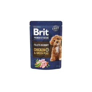 Brit Premium Dog Fillets Gravy Chicken&Green Peas 85g Must-Have