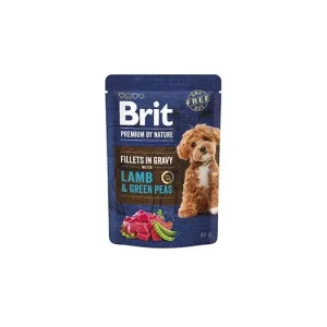 Brit Premium Dog Fillets Gravy Lamb&Green Peas 85g Expresní Doručení