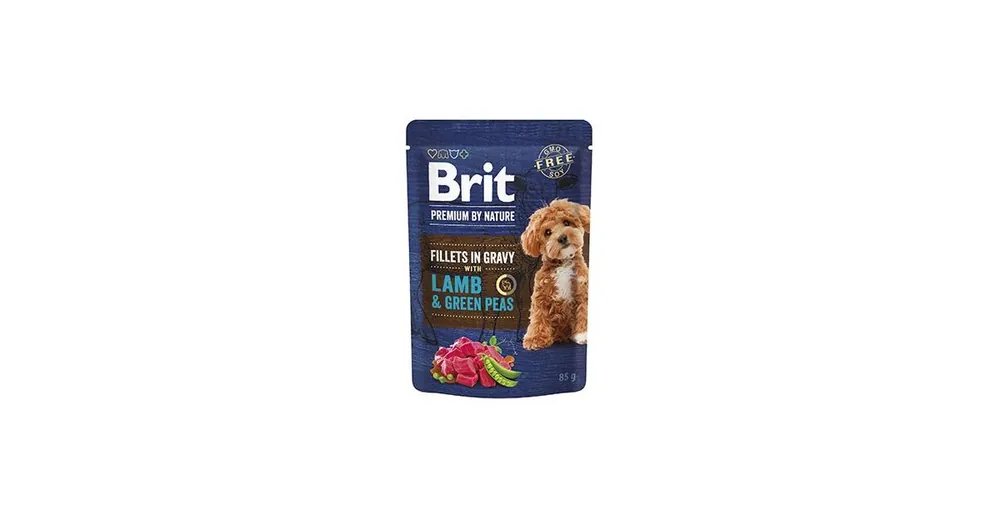 Brit Premium Dog Fillets Gravy Lamb&Green Peas 85g Expresní Doručení