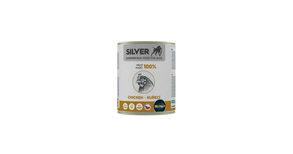 Akční Nabídka IRONpet Silver Dog Chicken konzerva 800g