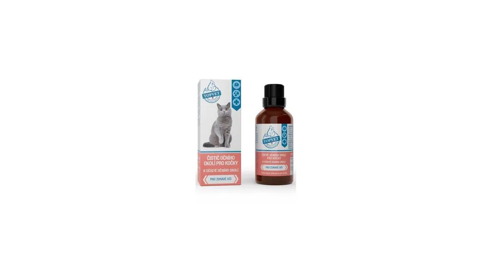 Hit Sezóny Čistič očního okolí pro kočky TOPVET 50ml