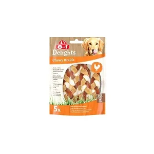 Pochoutka 8in1 Delights Chewy Braids XS/S 75g Originální