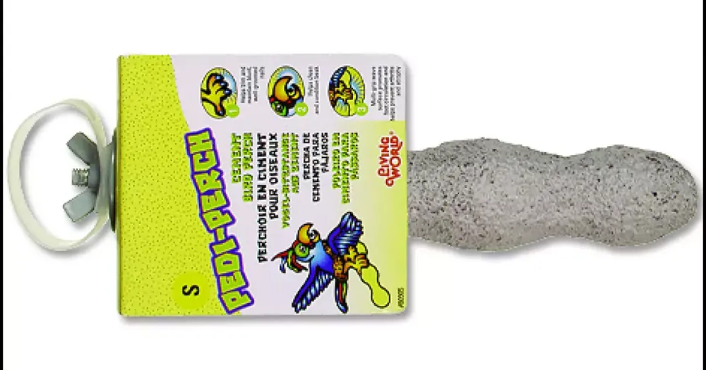 Autentický Bidýlko Living World cement 16cmx3,5cm