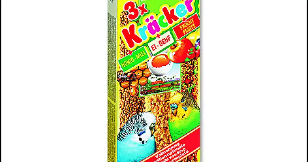 Tyčinky Vitakraft Kracker Trio Mix andulka, s vejci, medem a meruňkami 3ks Vrácení Zdarma