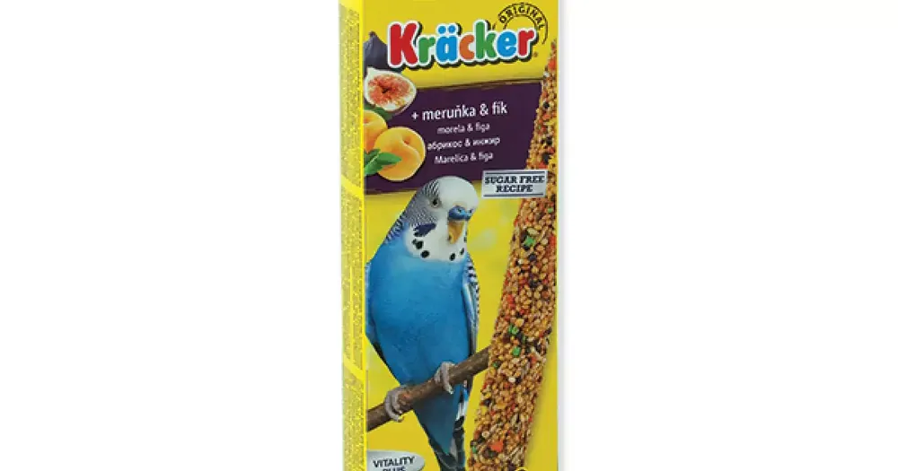 Tyčinky Vitakraft Kracker andulka, s meruňkami a fíky 2ks Akce