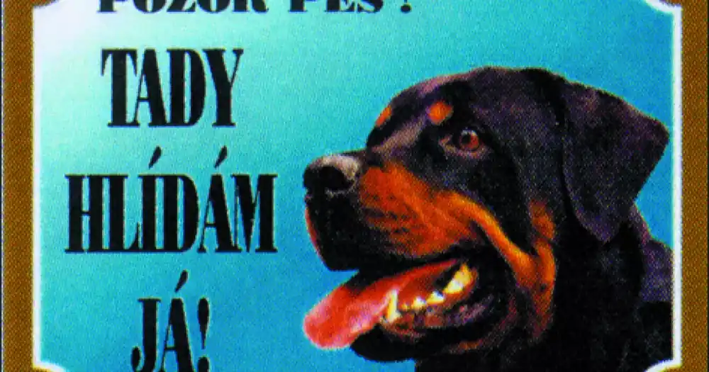 Tabulka Dafiko rotweiler Objednat Nyní