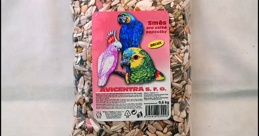 Nová Kolekce Krmivo Avicentra Deluxe velký papoušek 1kg
