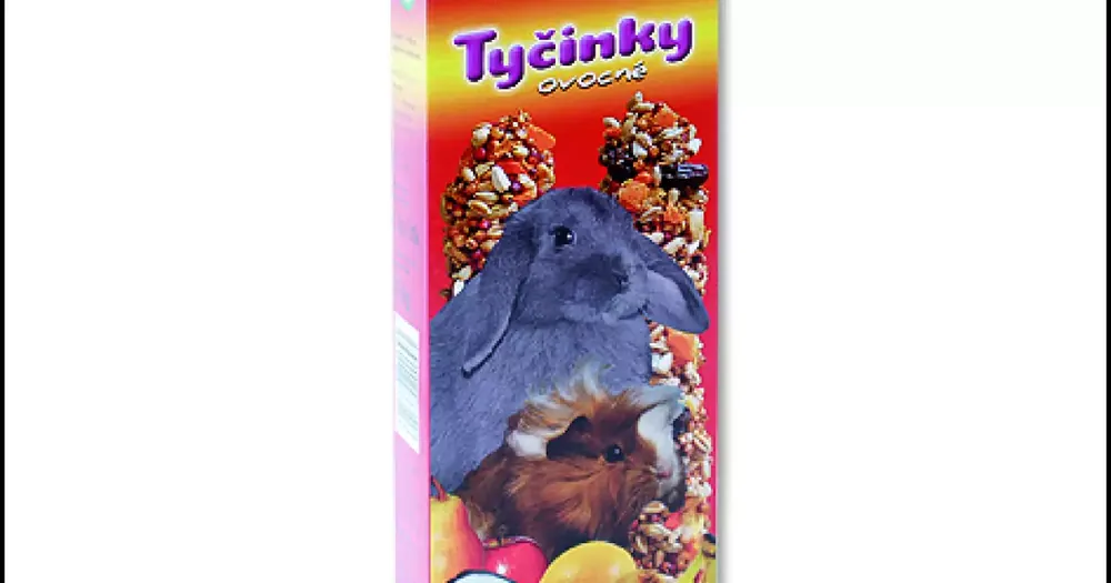 Nová Kolekce Tyčinka Avicentra Deluxe velký hlodavec, s ovocem 2ks