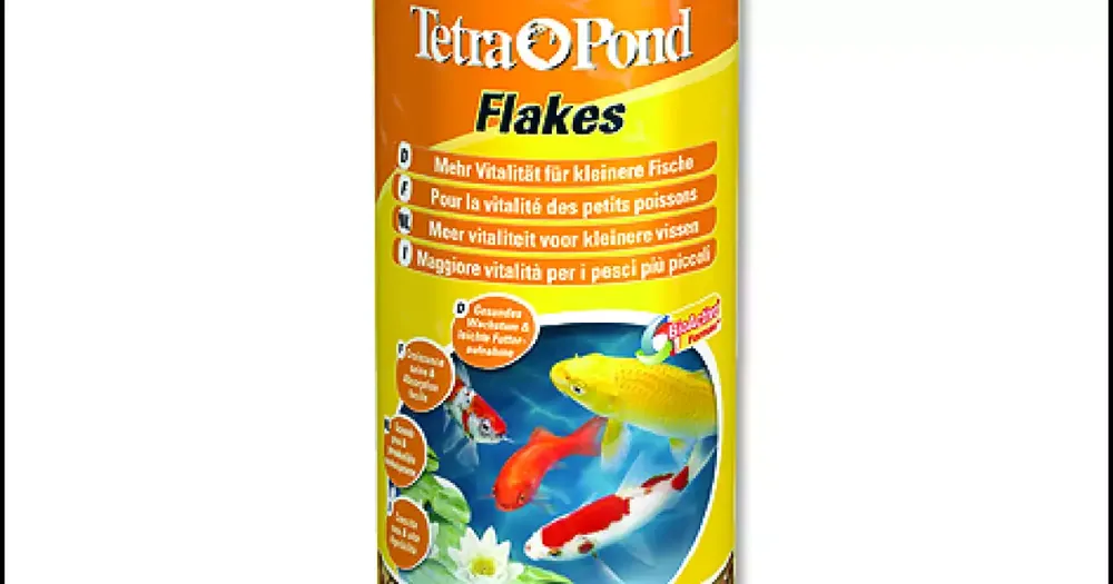 Oblíbený Krmivo Tetra Pond Flakes 1l