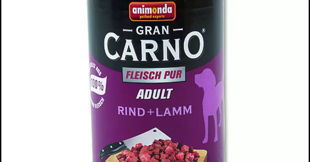 Značkový Konzerva Animonda Gran Carno Adult hovězí a jehně 400g