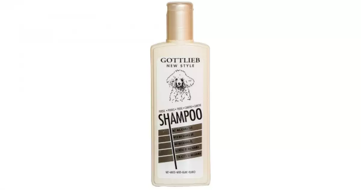 Sleva Gottlieb Pudel šampon 300ml-pro bílé pudly s makadam. olejem