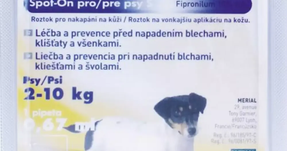 Spot on Frontline S žlutý (0,67ml) Pouze Dnes