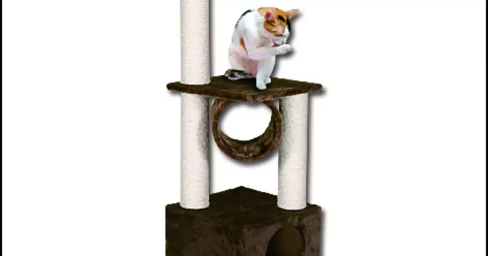 Akční Nabídka Odpočívadlo Magic Cat Tamara hnědé 36x36x109cm