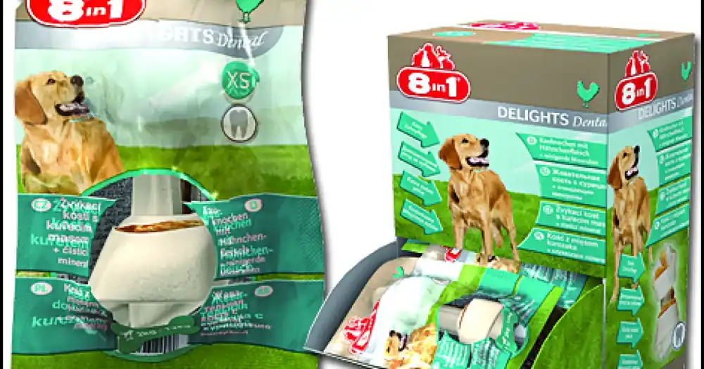 Sezónní Sleva Pochoutka 8in1 Delights Dental kost žvýkací XS 30ks