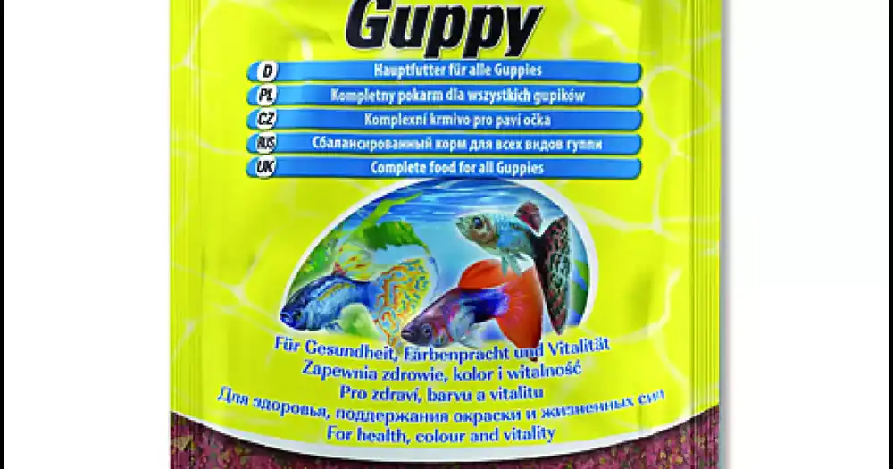 Sezónní Sleva Krmivo Tetra Guppy Food sáček 12g