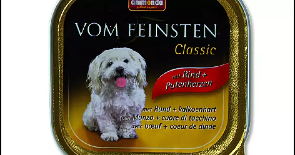 Časově Omezené Paštika Animonda Vom Feinstein Adult hovězí a krůtí srdce 150g