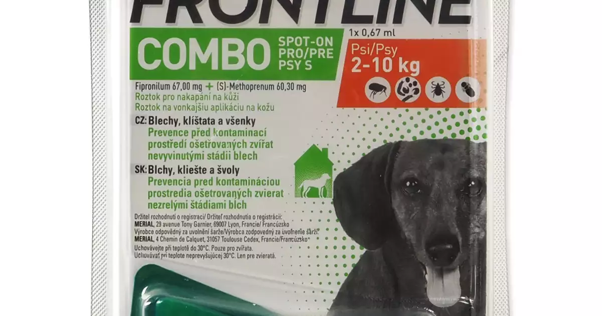 Originální Pipeta Frontline Combo spot-on S 1x0,67ml !