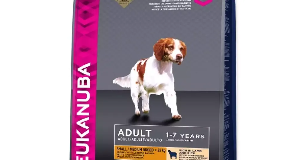 Zlevněný Krmivo EUKANUBA Adult Small & Medium Lamb 2,5kg