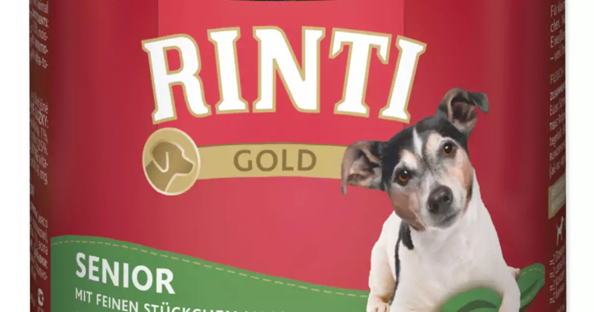 Konzerva Rinti Gold Senior králík 185g Cenově Výhodný