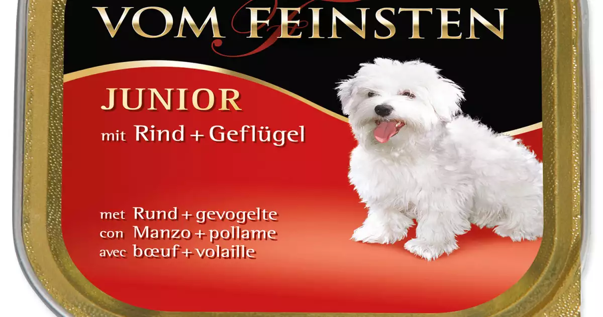 Paštika Animonda Vom Feinstein Junior hovězí a drůbež 150g Akce