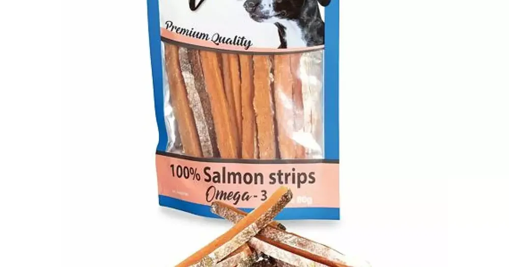 Must-Have KIDDOG 100% lososové proužky 80 g