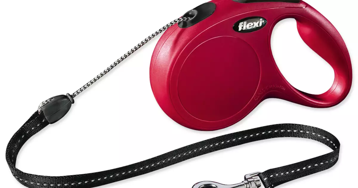 Vodítko Flexi Classic New lanko M červené 5m Nejlepší Volba