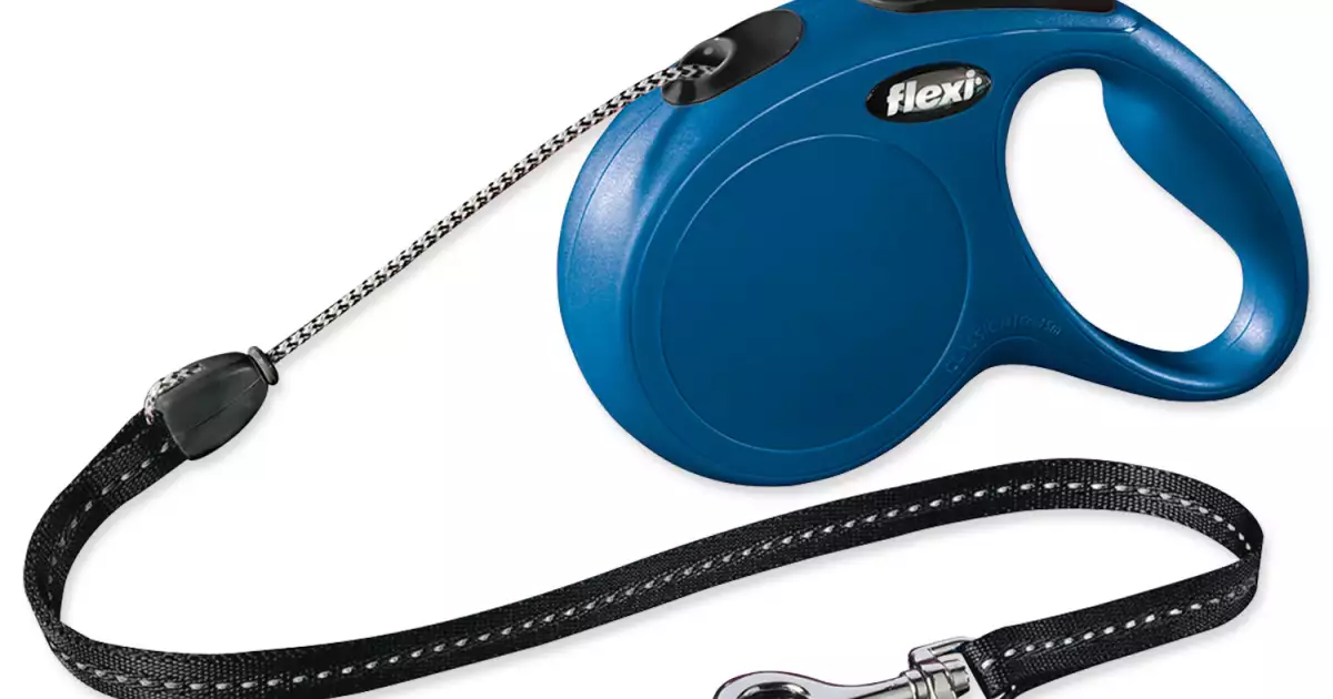 Vodítko Flexi Classic New lanko M modré 5m Autentický