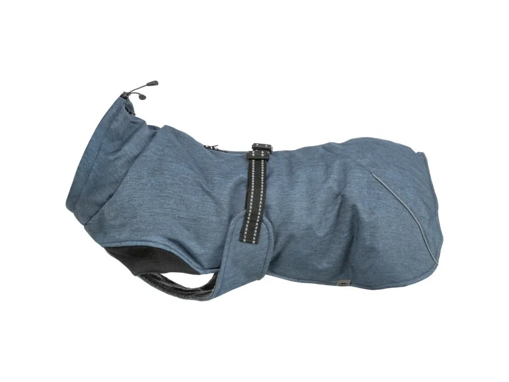 Zateplený zimní kabátek RIOM, tmavá modrá (S 40cm, hruď 44-60 cm, krk do 42 cm) Novinka
