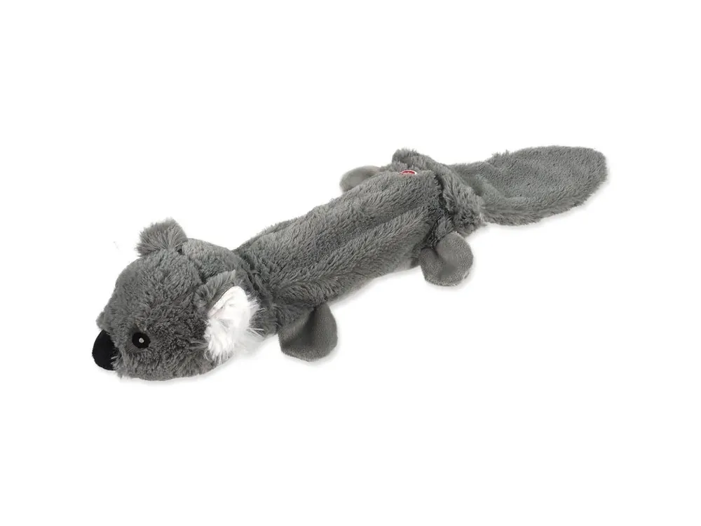 Nejprodávanější Hračka Dog Fantasy Recycled Toy koala s PET lahví pískací se šustícím ocasem 50 cm