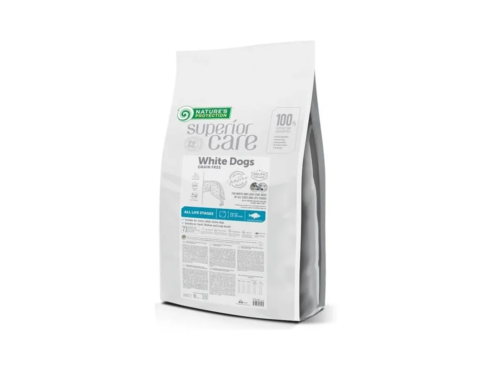 Nature‘s Protection Superior Care Dog Dry White Dogs Grain Free White Fish 10 kg Objednat Nyní