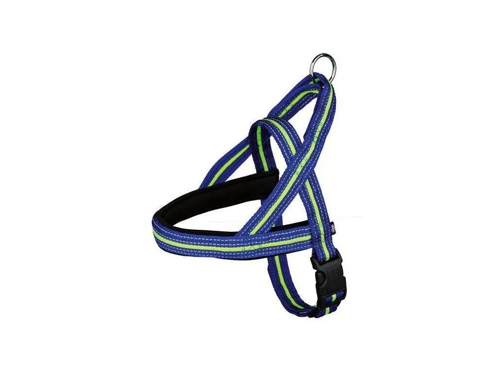 FUSION postroj bezpečnostní polstrovaný neoprenem XL 78-100m/35mm, modro/zelený Sezónní Sleva