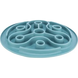 Protihltací talíř Slow feeding TRIANGL, k pomalému krmení, TPE, o 28 cm, modrá Koupit Online