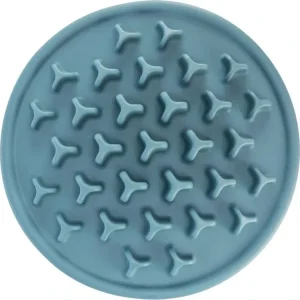Akční Cena Protihltací talíř Slow feeding PILLARS, k pomalému krmení, TPE, o 35 cm, modrá