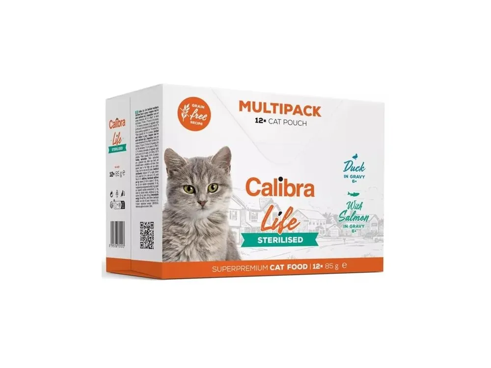 Calibra Cat Life kapsička Sterilised Multipack in gravy (multipack 12x85g) Značkový