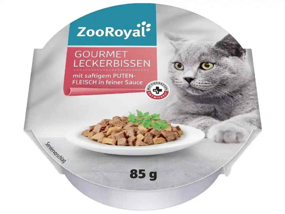 ZooRoyal Gourmet miska kousky šťavnatého krůtího masa v jemné omáčce, 85 g Kup Teď