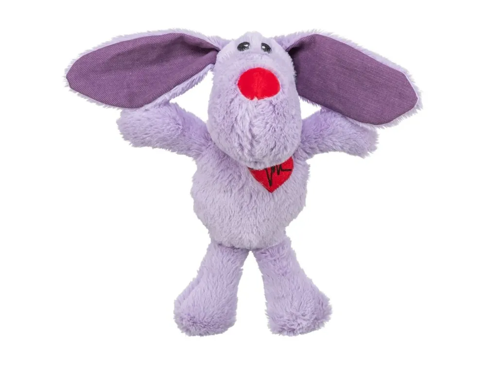 Autentický Dog VALENTINE, plyšový pes s dlouhýma ušima 28 cm, lila - LIMITOVANÁ NABÍDKA
