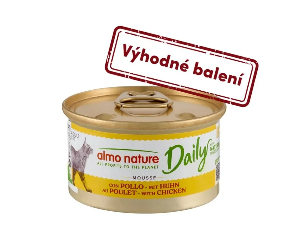 Autentický Almo Nature Daily Menu WET CAT - Pěna s kuřetem 85 g (výhodné balení 24 ks)