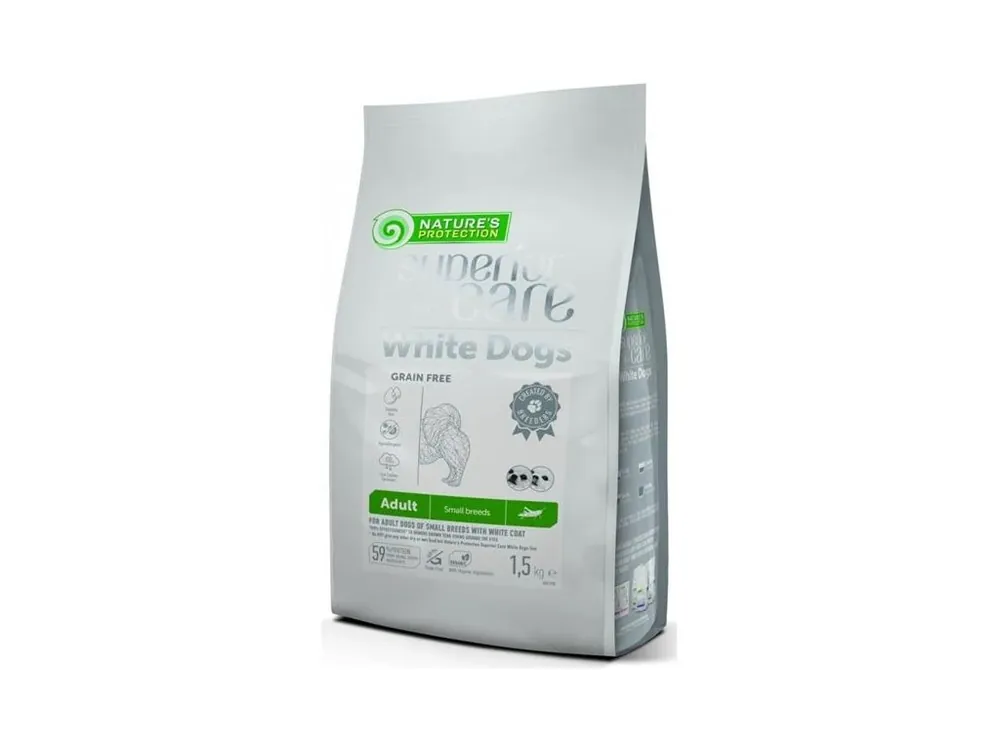 Nature‘s Protection Dog Dry Superior Care Adult SB White GF Insect 1,5 kg Nejprodávanější