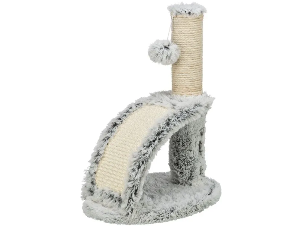 Škrabadlo WINNIE Junior s kartáčem, 43 cm, sisal/ dlouhovlasý plyš, šedá Koupit Online