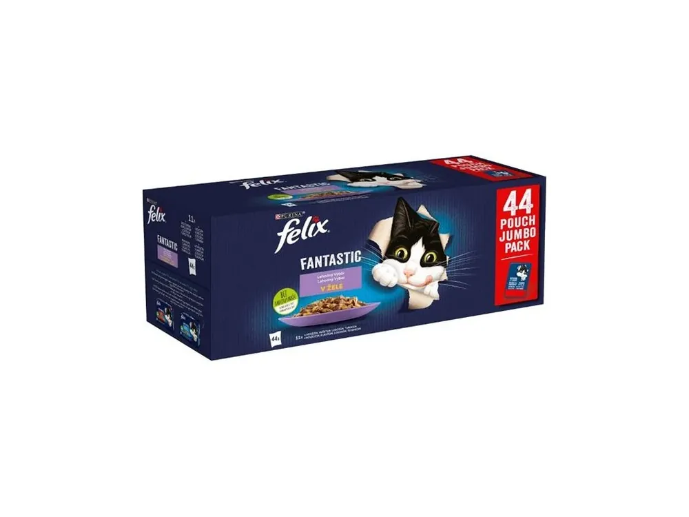 Felix Cat Fantastic kapsička masový výběr + zelenina (Multipack 44 x 85 g) Super Cena