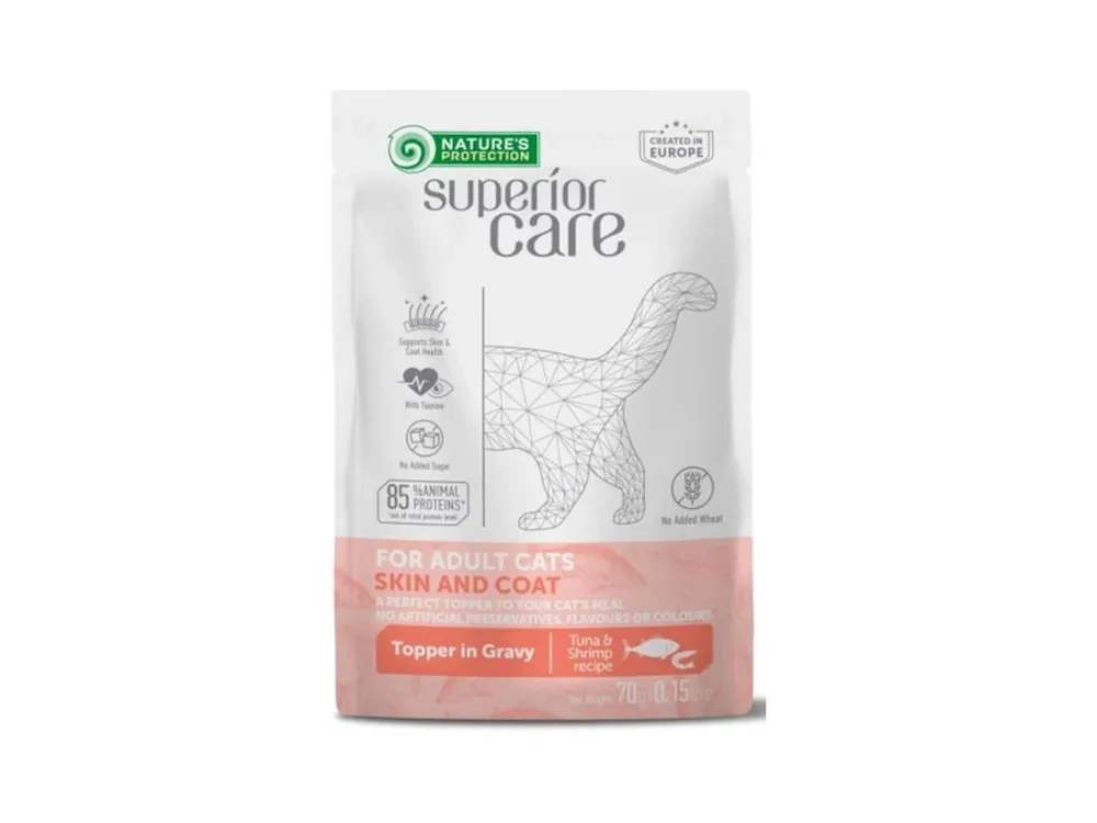Nature‘s Protection Cat kapsička Superior Care Adult Skin and Coat 70 g Bezpečná Platba