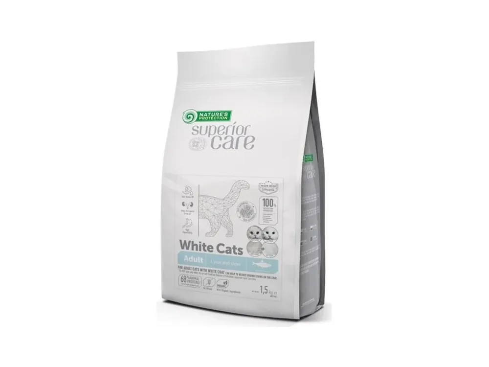 Akční Cena Nature‘s Protection Cat Dry Superior Care White Adult GF Herring 1,5 kg