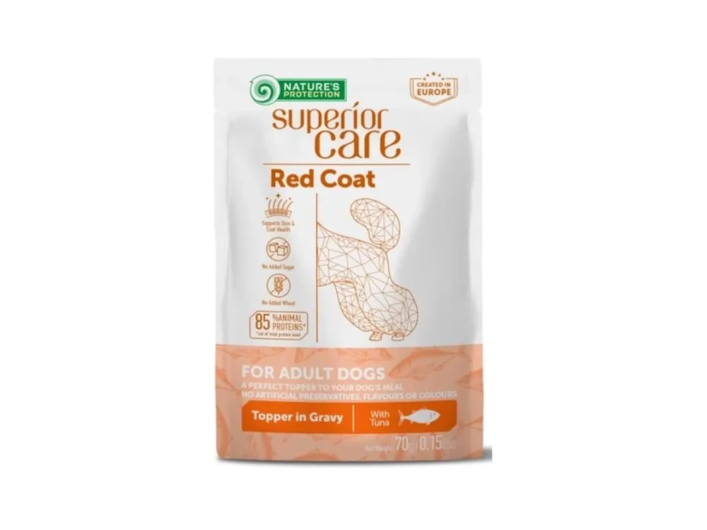 Nature‘s Protection Dog kapsička Superior Care Red Coat Adult Tuna 70 g Akční Nabídka