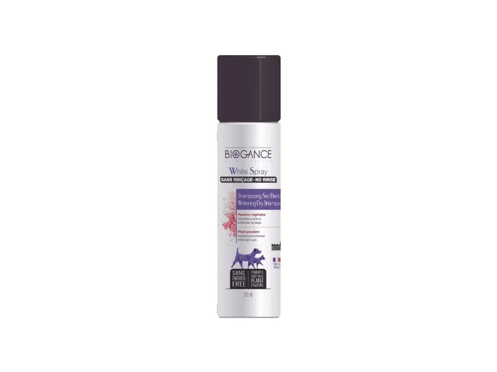 Biogance suchý šampon na bílou srst White spray pro psy a kočky 300 ml Nejlepší Cena